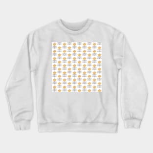 Orchid Nordic Floral in Ochre Yellow  Edit Crewneck Sweatshirt